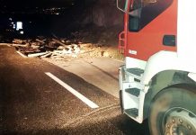 Ariano Irpino, smottamento della strada che collega la Puglia all’Alta Irpinia