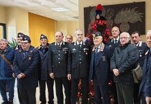 Carabinieri, tradizionale scambio di auguri alla Caserma Litto di Avellino