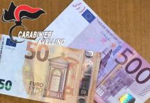 Grottaminarda, sorpreso in possesso di 550 euro falsi