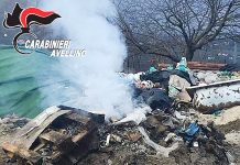 Nusco, dà alle fiamme i rifiuti: denunciato