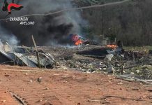 A Gesualdo esplode fabbrica di fuochi d’artificio, un morto