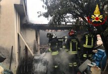 Pago Vallo Lauro, salvata un’abitazione dalle fiamme di un deposito di nocciole adiacente