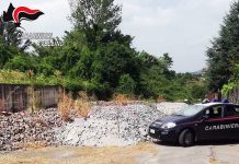 Sequestrata a Solofra l’area di stoccaggio dei sampietrini rimossi dal centro