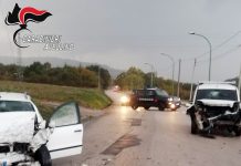Scontro frontale tra 2 auto a Conza, 3 feriti all’ospedale