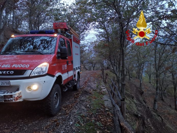 Persi per il navigatore satellitare, ritrovati all'alba dai Vigili del Fuoco