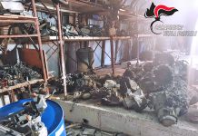 Sequestrata officina in Alta Irpinia con 16mila metri cubi di pneumatici e acque reflue