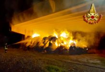 Incendio sotto un ponte a Teora sulla SS 691 chiuso dall’Anas per verifiche