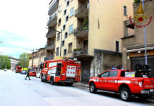 Cucina in fiamme al centro di Avellino in un’abitazione di via Colombo