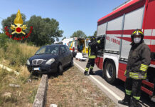Auto fuori strada sull’Ofantina a Conza, una 56enne di Torella in ospedale