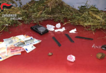 Operazione anti-droga a Solofra dei Carabinieri: 1 arresto e 2 denunciati