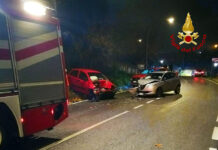 Scontro frontale a Picarelli di Avellino tra auto, 2 feriti in ospedale