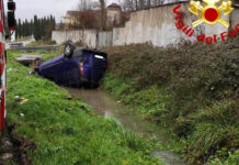 Auto ribaltata sulla SS7 a Manocalzati: un ferito in ospedale