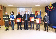 Benemerenze ai Vigili del Fuoco di Avellino collocati a riposo