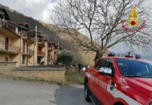 Incendio in una villetta sulla Via Nazionale a Monteforte Irpino