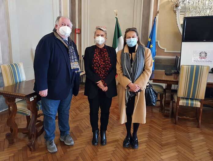 Il Presidente e il Direttore Achille Mottola e Maria Gabriella Della Sala con il Prefetto Paola Spena
