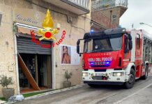 Incendio in un negozio di Gesualdo, l’intervento dei vigili del fuoco