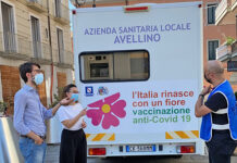Vaccinazione anti-Covid ad Avellino in via De Conciliis sabato