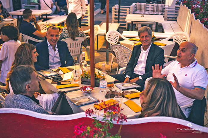 'Confimprenditori incontra', serata partecipata a Santo Stefano del Sole. Nella foto: Santoli, Cucuzza, Collovati e Ruggiero