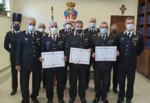 Medaglia Mauriziana al Merito di dieci lustri di carriera militare a tre Carabinieri di Avellino