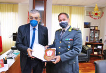 Il Comandante della Guardia di Finanza di Avellino in visita presso i Vigili del Fuoco