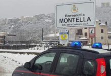 Gelo e neve in Irpinia, Carabinieri impegnati in attività di soccorso