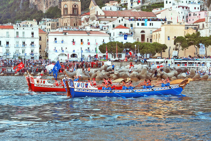 Regata Storica delle Antiche Repubbliche Marinare ad Amalfi il 5 giugno. Foto Regata Storica Repubbliche Marinare