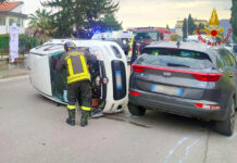Scontro fra 3 auto a Montoro, 3 feriti trasportati in ospedale