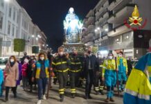 Vigili del Fuoco di Avellino e la Misericordia ai riti del Venerdì Santo