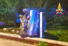 Auto fuoristrada a Forino, illese le due 21enni a bordo