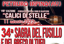 Calici di stelle e Sagra Fusillo e Greco a Petruro Irpino