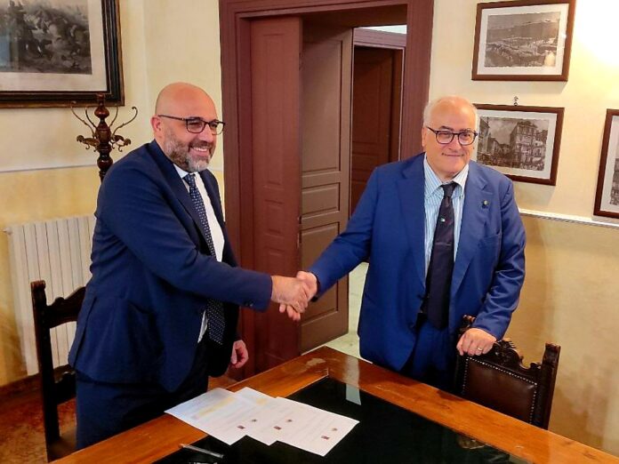 Il Presidente della Provincia di Avellino Rizieri Buonopane e il Direttore Generale dell'Asl di Avellino, Mario Ferrante