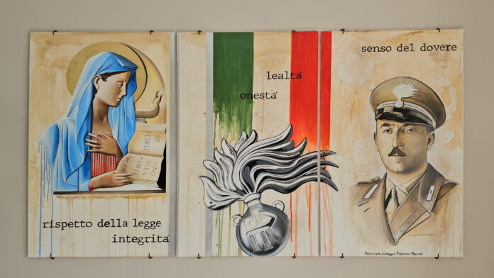 Stazione dei Carabinieri di Altavilla Irpina intitolata al Maresciallo d’Alloggio Francesco Pepicelli con l'omaggio artistico di Luca Calandini