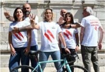 Pedalata ad Avellino contro la violenza sulle donne con cittadini e istituzioni