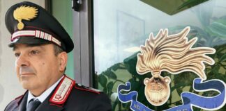 Il Luogotenente Iacuzio Comandante della Stazione Carabinieri di Montoro